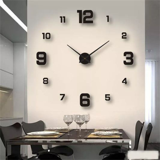 Frameless Modern 3D Wall Clock