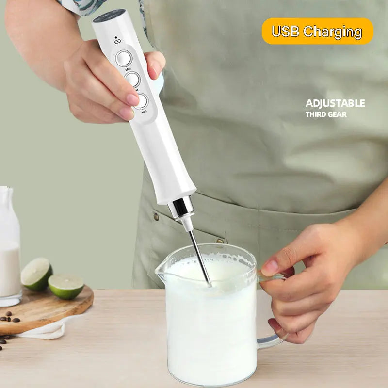3 In 1 Portable Rechargeable Electric Mixer